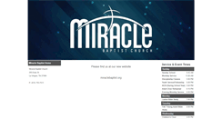 Desktop Screenshot of miraclebaptistchurch.org