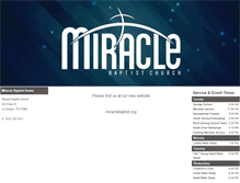 Tablet Screenshot of miraclebaptistchurch.org